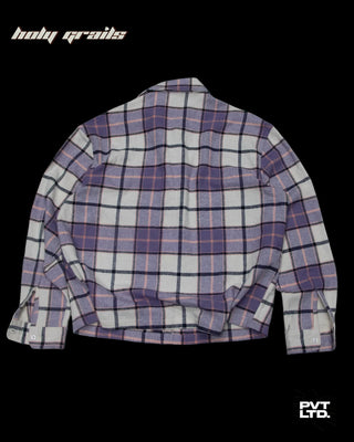 Street Style 'Purple Checkered' Placid Flannel Full Sleeve Shirt HG x Pvt Ltd - Back