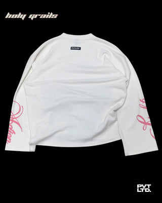 Street Style 'The Rekha' White 300 GSM Knit Fabric Printed Oversize Sweatshirt HG x Pvt Ltd - Back