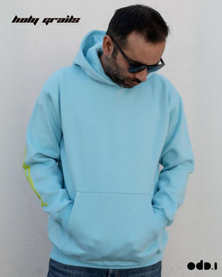 Streetwear Style 'Disobey' Blue Oversized 330 GSM 100% Cotton Hoodies HG x OdD.1 - Front