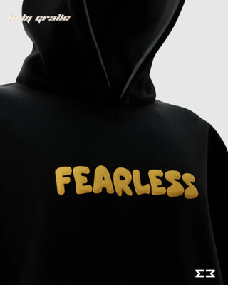 Streetwear Style 'Fearless Tiger' Black 380 GSM 100% Cotton Oversize Hoodie HG x Jammer - Front