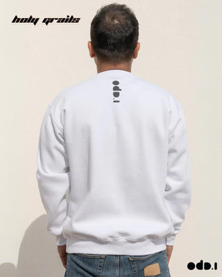 Streetwear Style 'Fri-Day' White Oversized 330 GSM 100% Cotton Sweatshirt HG x OdD.1 - Back