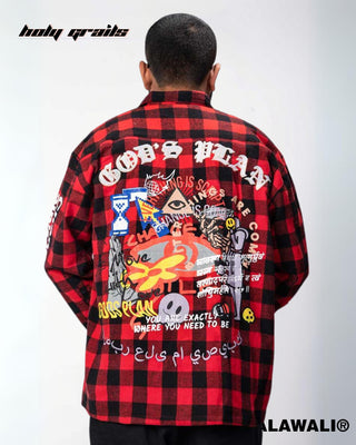 'God's Plan Heavy Weight Flannel Shacket' HG X WalaWali