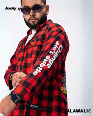 'God's Plan Heavy Weight Flannel Shacket' HG X WalaWali