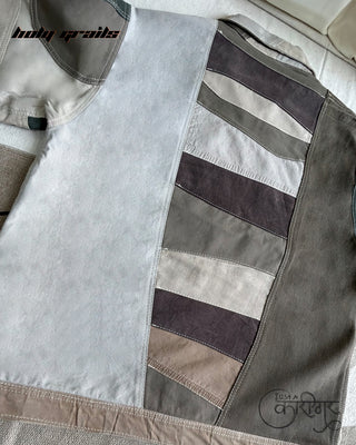 Streetwear Style 'Just A Vintage' Grey Carhartt Jacket - Back Closeup