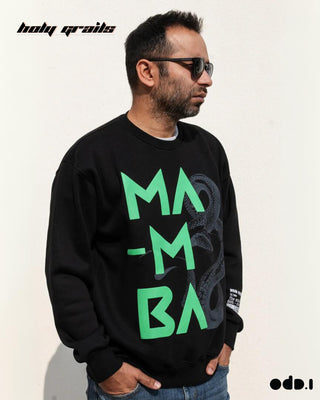 Streetwear Style 'Mamba' Black Oversized 330 GSM 100% Cotton Sweatshirt HG x OdD.1 - Front Side 1