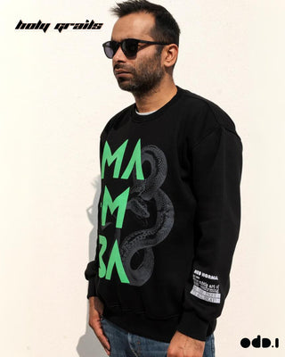 Streetwear Style 'Mamba' Black Oversized 330 GSM 100% Cotton Sweatshirt HG x OdD.1 - Front Side 2