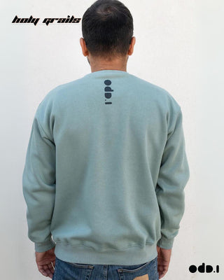 Streetwear Style 'Mamba' Sage Green Oversized 330 GSM 100% Cotton Sweatshirt HG x OdD.1 - Back