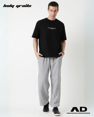 Streetwear Style 'Mukhota (Black)' Oversized T-Shirt HG x Ascending Descending - Front Full