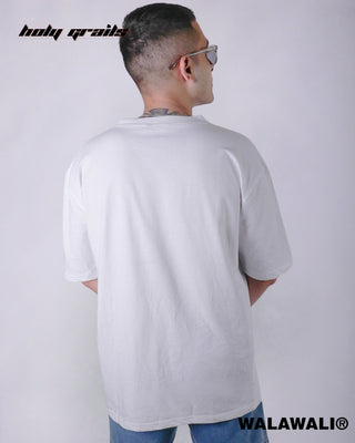 Streetwear Style 'Nope' White 240 GSM 100% Cotton Oversize Graphic Tee HG X WalaWali - Back