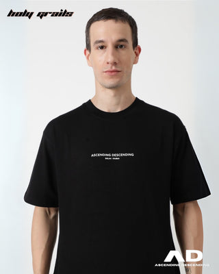 Streetwear Style 'One Night Stand' Black Oversized T-Shirt HG x Ascending Descending - Front