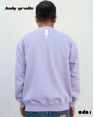 Streetwear Style 'Pussy Power' Lilac Purple Oversized 330 GSM 100% Cotton Sweatshirt HG x OdD.1 - Back