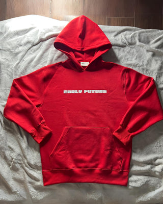 Streetwear Style 'Red Necessary' Oversized Hoodies - Front
