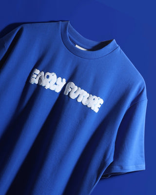Streetwear Style 'Stay Fly' Navy Blue Oversized T-Shirt - Front