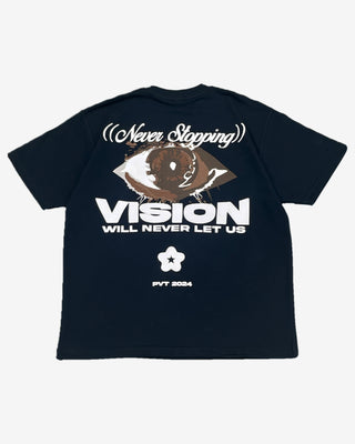Streetwear Style 'Vision Will Never Let Us Stop' T-shirt HG x Pvt Ltd - Front