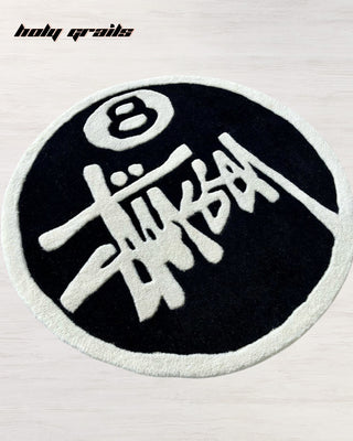 Stüssy 8-Ball Tufted Rug On Floor