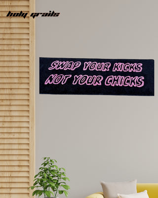 Swap Game Tufted Rug On Wall