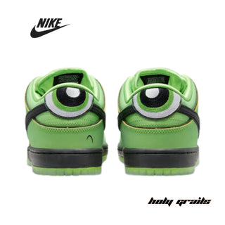 The Powerpuff Girls x Nike Dunk Low Pro SB QS 'Buttercup' Sneakers - Back