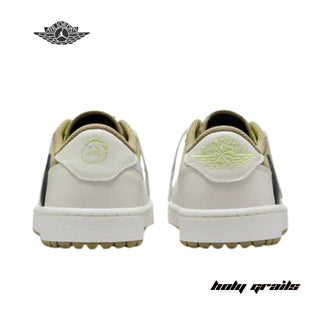 Travis Scott x Nike Air Jordan 1 Low Golf 'Neutral Olive' Sneakers - Back