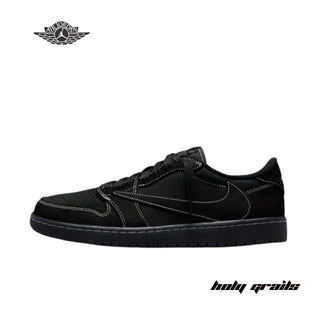 Travis Scott x Nike Air Jordan 1 Retro Low OG SP 'Black Phantom' Sneakers - Side 2