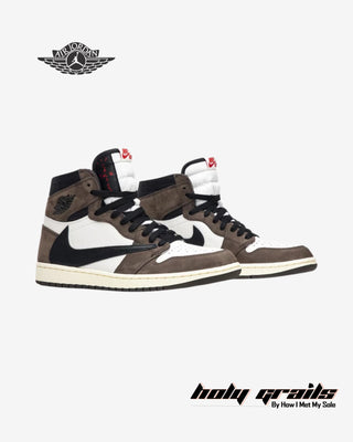 Travis Scott x Nike Air Jordan 1 Retro High OG 'Mocha' Sneakers - Front