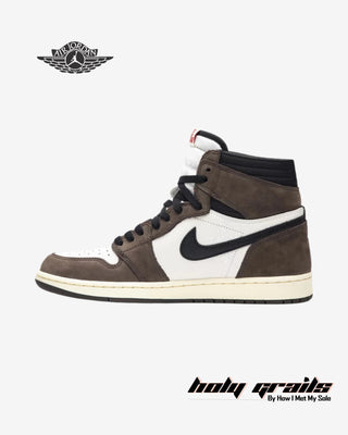 Travis Scott x Nike Air Jordan 1 Retro High OG 'Mocha' Sneakers - Side 2