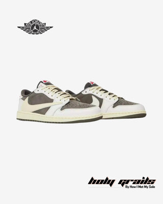 Travis Scott x Nike Air Jordan 1 Retro Low OG 'Reverse Mocha' Sneakers - Front