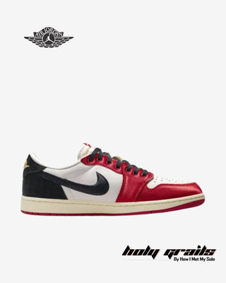 Trophy Room x Nike Air Jordan 1 Retro Low OG SP 'Rookie Card - Away' Sneakers - Side 1