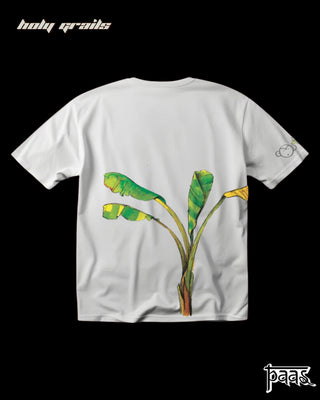 'Tropical Tree-Shirts Banana' White T-Shirt HG x Paas Collective - Back