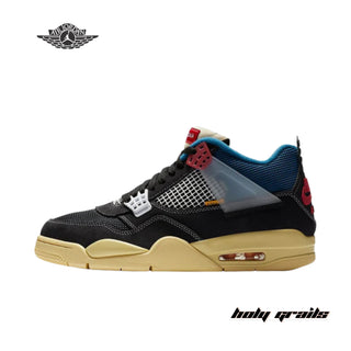 Union LA x Nike Air Jordan 4 Retro 'Off Noir' Sneakers - Side 2