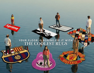 Your Floor is Boring. Fix it with The Coolest Rugs - Desktop Banner