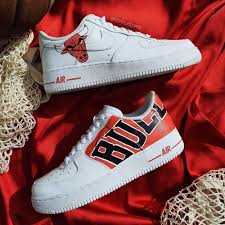 Air Force 1 x Chicago Bulls Custom Sneakers - Both Sides