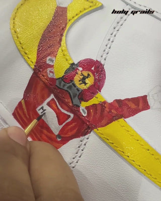 Custom Air Force 1 x Iconic Formula 1 Speed Thrills Themed Sneakers  - Painting Video
