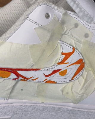 Custom Hand Painted Air Force 1 x Naruto x Sasuke Sneaks Video